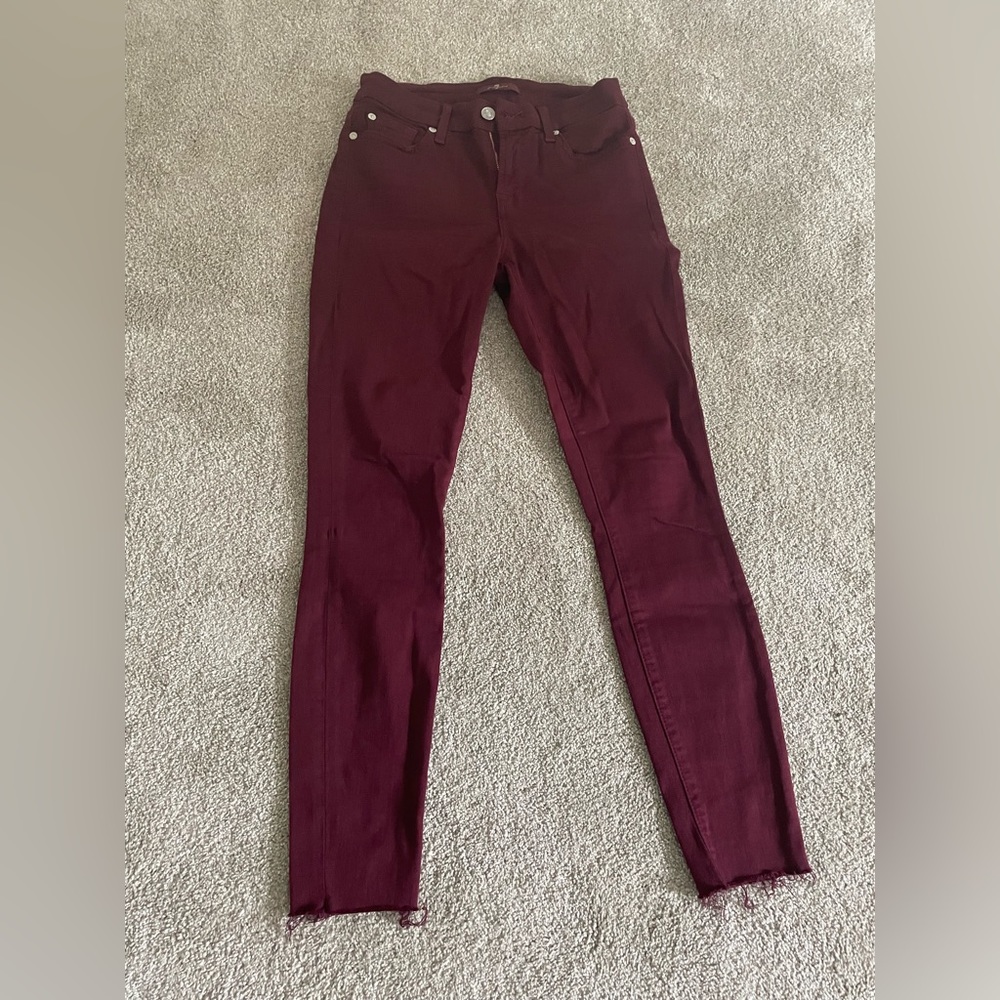 Maroon 7 for all Mankind Skinny Ankle Pants